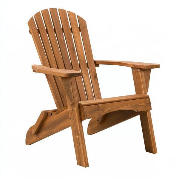 Sedia da giardino Adirondack 80 x 90 x 95 cm in legno marrone con braccioli
