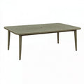Tavolo da giardino estensibile 200 x 100 cm in alluminio tortora stile moderno