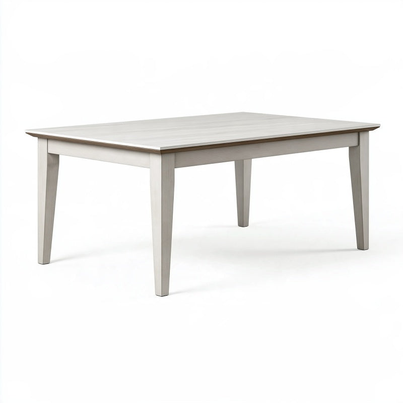 Tavolo da pranzo 160 x 90 x 75 cm in legno grigio chiaro stile moderno